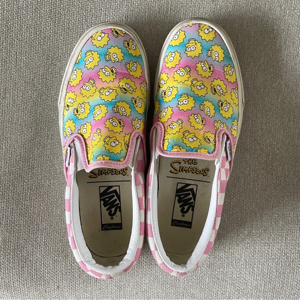 Lisa Simpson Slip-On Vans Size 7